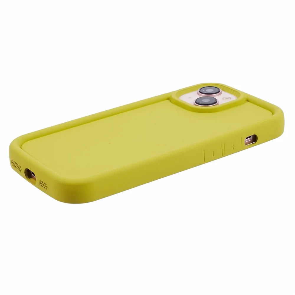 DY Series For iPhone 14 TPU Case Anti-fingerprint Phone Cover - Olive - 4