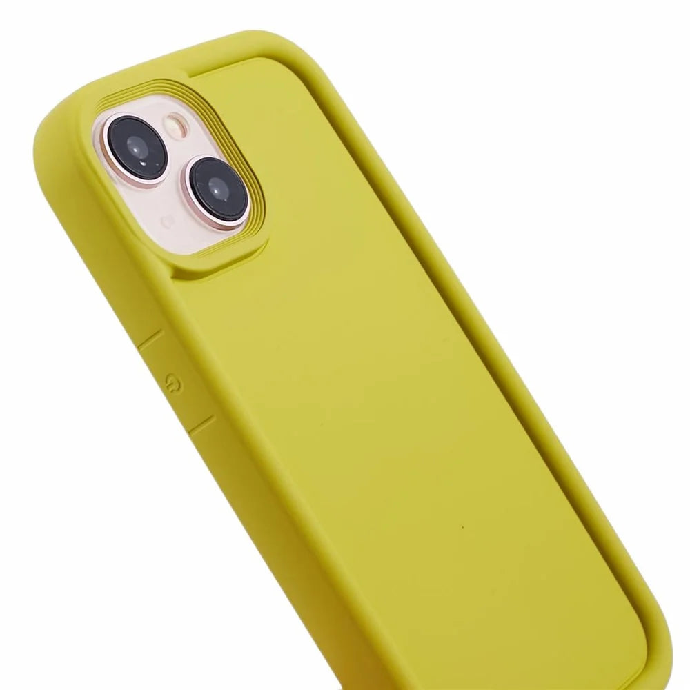 DY Series For iPhone 14 TPU Case Anti-fingerprint Phone Cover - Olive - 6