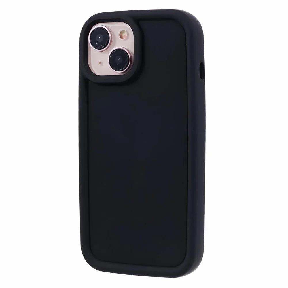 DY Series For iPhone 13 Case Rubberized Finish Soft TPU Phone Cover - Black - 1