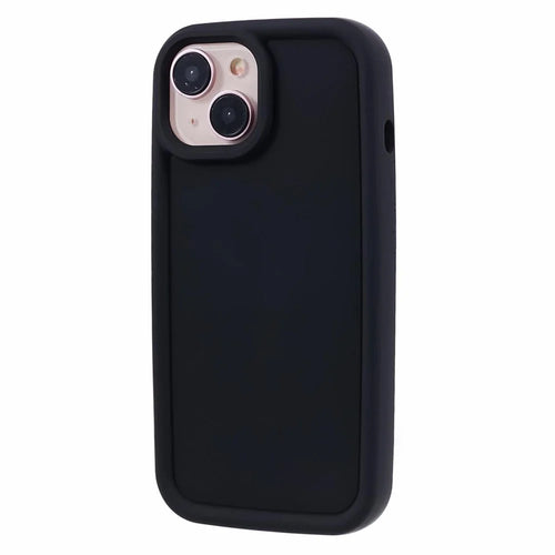 DY Series For iPhone 13 Case Rubberized Finish Soft TPU Phone Cover - Black - 1