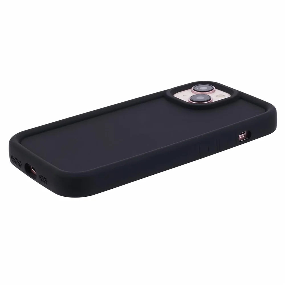 DY Series For iPhone 13 Case Rubberized Finish Soft TPU Phone Cover - Black - 4