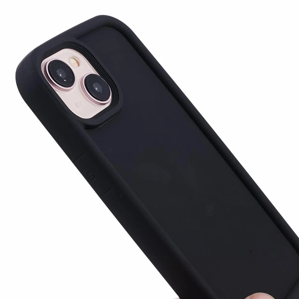DY Series For iPhone 13 Case Rubberized Finish Soft TPU Phone Cover - Black - 6