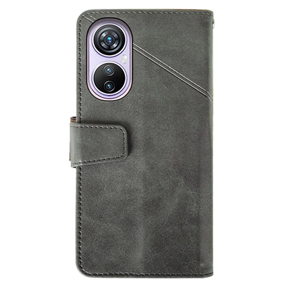 IDEWEI For Blackview A200 Pro Phone Case Calf Texture PU Leather Wallet Phone Cover - Black - 5