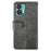 IDEWEI For Oukitel C36 Case Imprint Calf Texture PU Leather Phone Cover - Black - 5