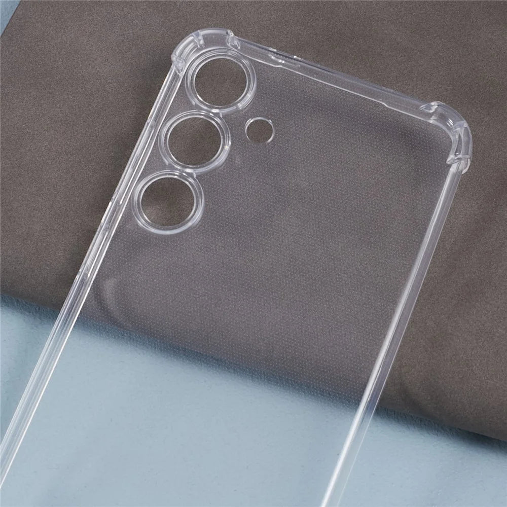 For Samsung Galaxy S24 Clear Case Anti-drop TPU Phone Back Cover - 5