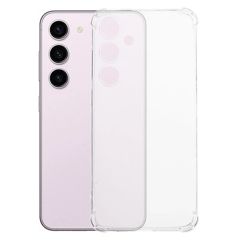 For Samsung Galaxy S24+ Case Enhanced Four Corner Clear Phone TPU Cover - 1