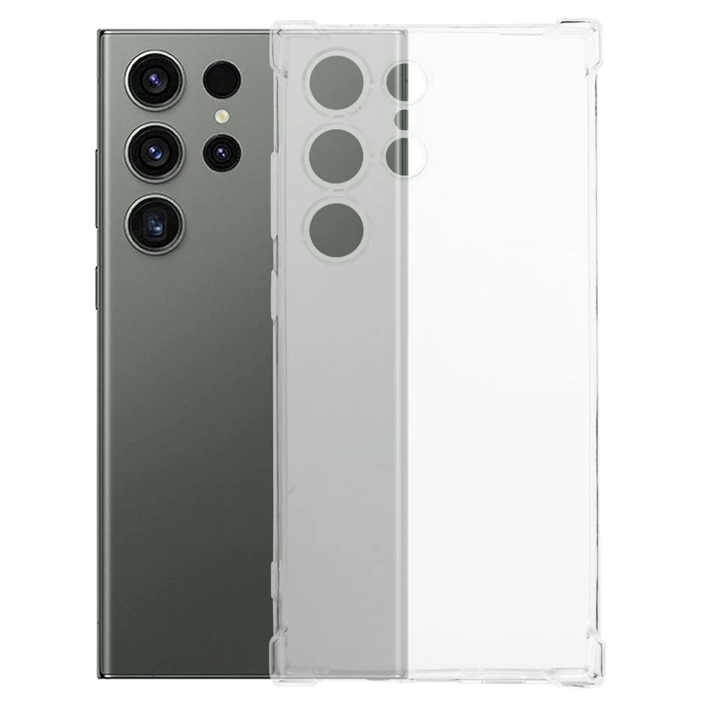 For Samsung Galaxy S24 Ultra Case Clear TPU Cover with Reinforced Four Corner - 1
