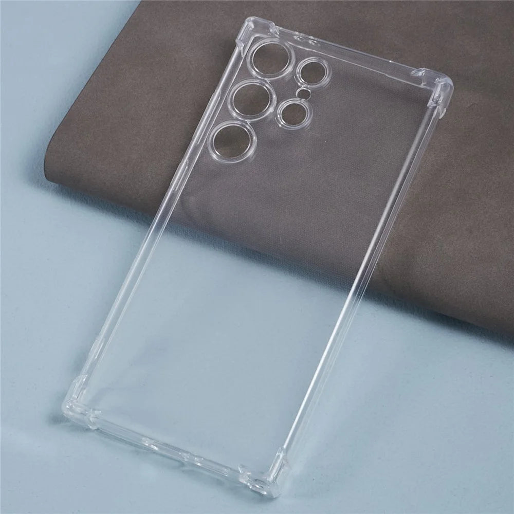 For Samsung Galaxy S24 Ultra Case Clear TPU Cover with Reinforced Four Corner - 4