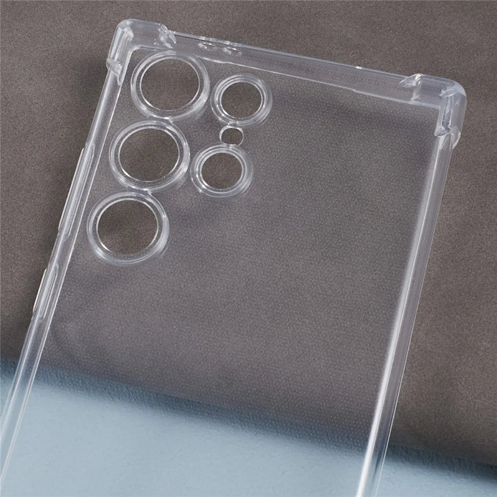 For Samsung Galaxy S24 Ultra Case Clear TPU Cover with Reinforced Four Corner - 5