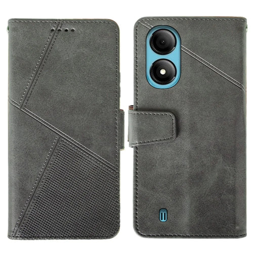 IDEWEI For ZTE Blade A33S Case Calf Texture PU Leather+TPU Stand Mobile Phone Cover - Black - 1