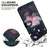 For Samsung Galaxy S24 Ultra Case PU Leather 3D Pattern Flip Phone Cover - Purple Peony - 4