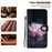 For Samsung Galaxy S24 Ultra Case PU Leather 3D Pattern Flip Phone Cover - Purple Peony - 6