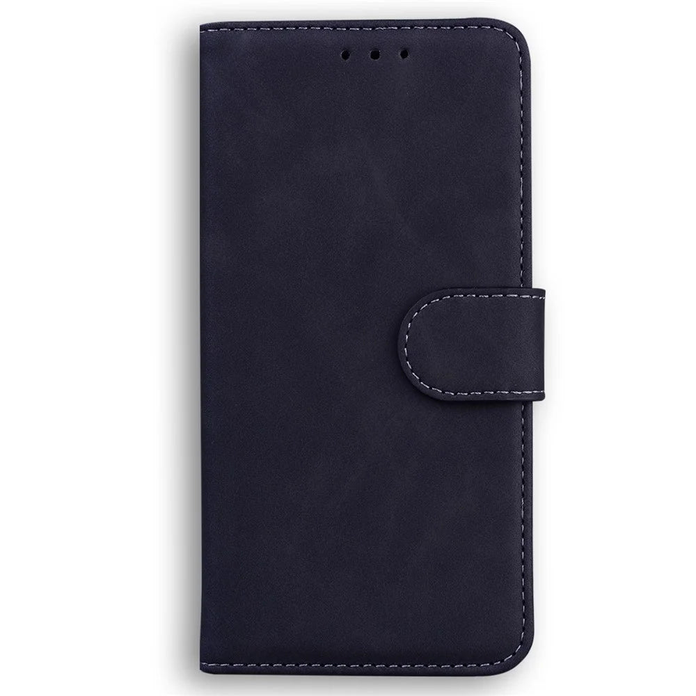 For Samsung Galaxy S24 Ultra Solid Color Mobile Phone Cover Case PU Leather Phone Shell Wallet - Black - 6