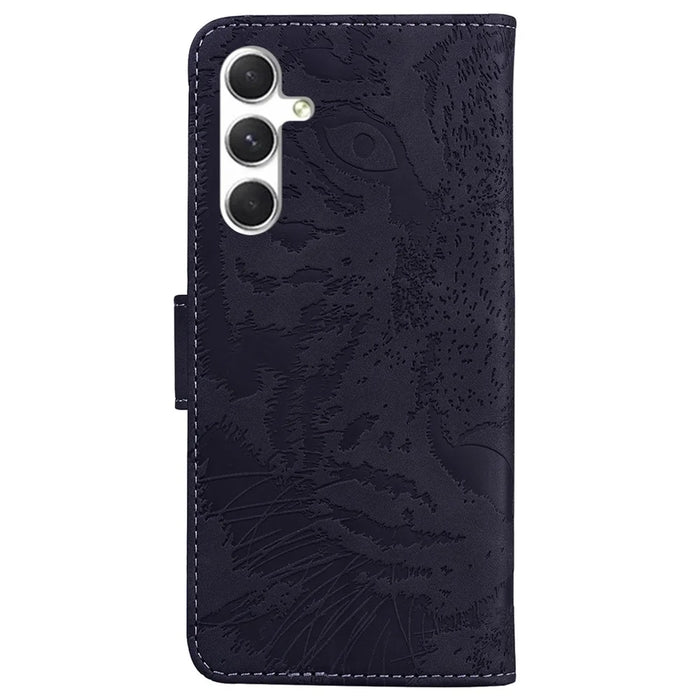 Anti-Scratch Phone Shell for Samsung Galaxy S24 Case Dustproof Wallet Cell Phone Cover - Black - 7