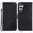 For Samsung Galaxy S24+ Case Imprinted Design PU Leather Phone Cover Magnetic Wallet - Black - 1