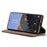 CASEME 013 Series For Samsung Galaxy S24 Case Anti-drop PU Leather Stand Cellphone Protector - Coffee - 3