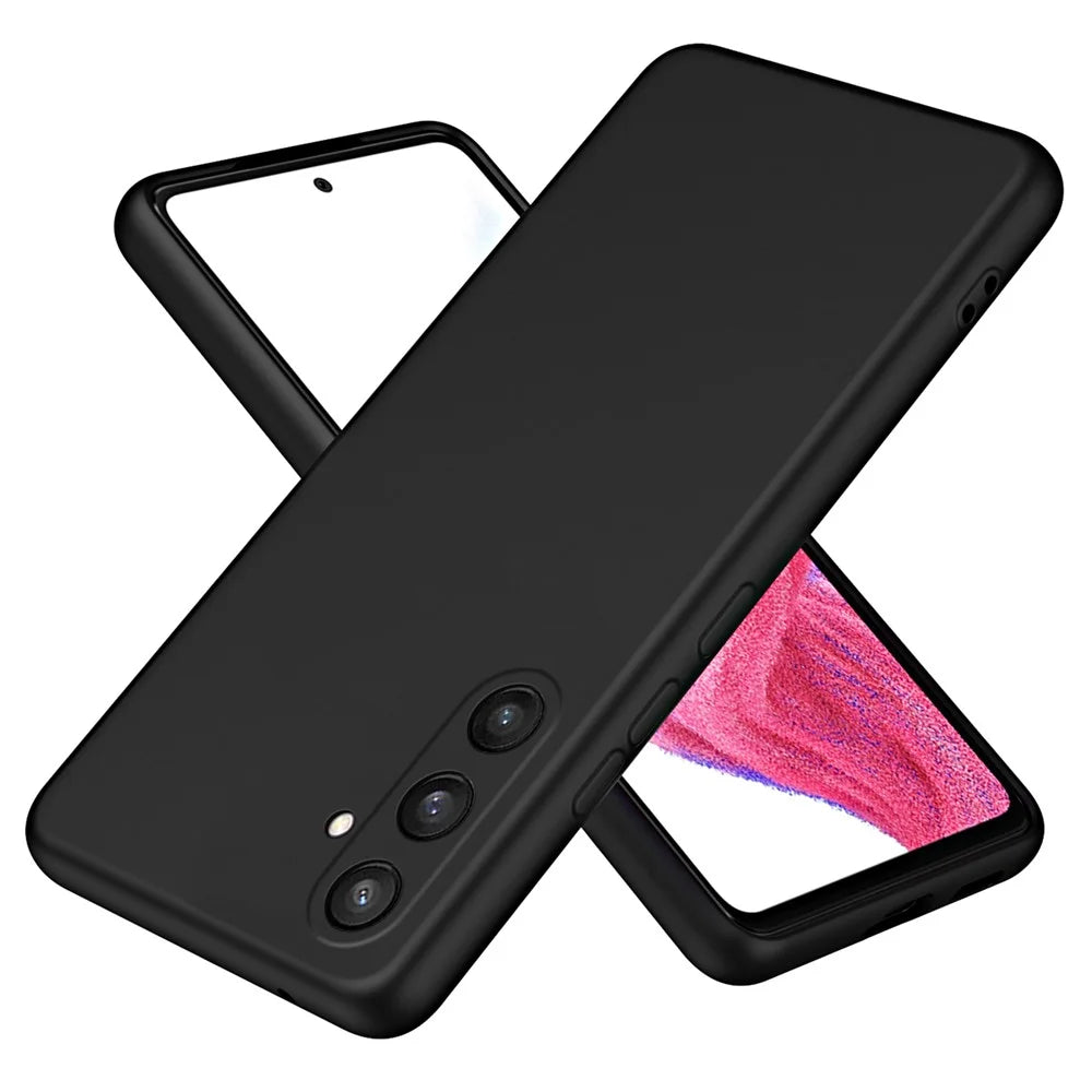 For Samsung Galaxy S24+ Case Anti-Drop Rubberized 2.2mm TPU Phone Cover - Black - 1