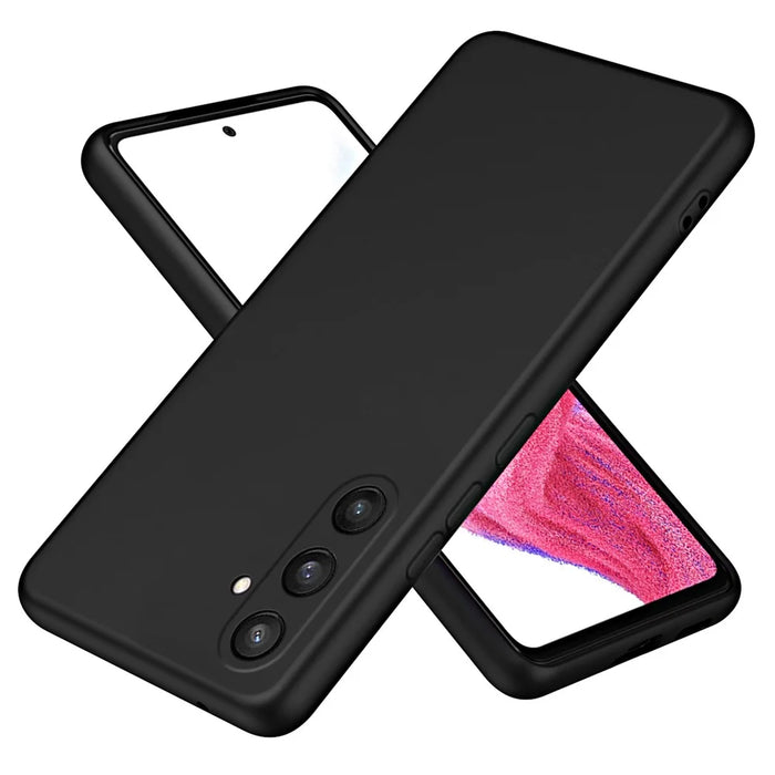 For Samsung Galaxy S24+ Case Anti-Drop Rubberized 2.2mm TPU Phone Cover - Black - 1