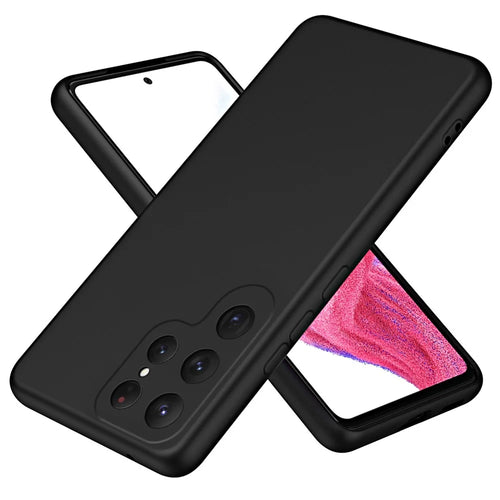 For Samsung Galaxy S24 Ultra Case Anti-Scratch Rubberized 2.2mm TPU Phone Shell - Black - 1