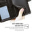 For Infinix Zero 30 4G Case Textured Leather Stand Wallet Phone Cover - Black - 5