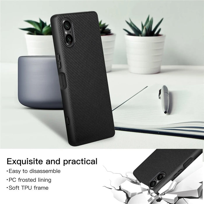 VILI TC Series for Sony Xperia 5 V Case Leather+TPU Protective Phone Cover - 5