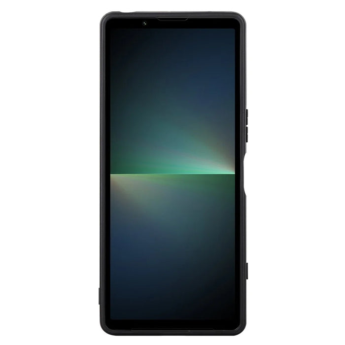 VILI TH Series for Sony Xperia 5 V Case Anti-scratch Leather Coated PC+TPU Cover - Black - 3
