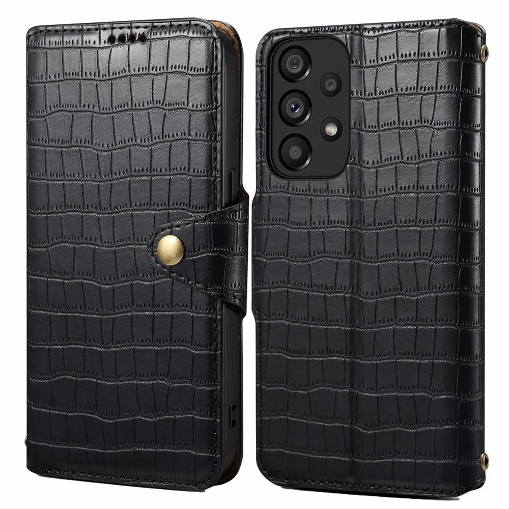 For Samsung Galaxy A53 5G Case Wallet Leather Phone Stand Cover - Black - 1