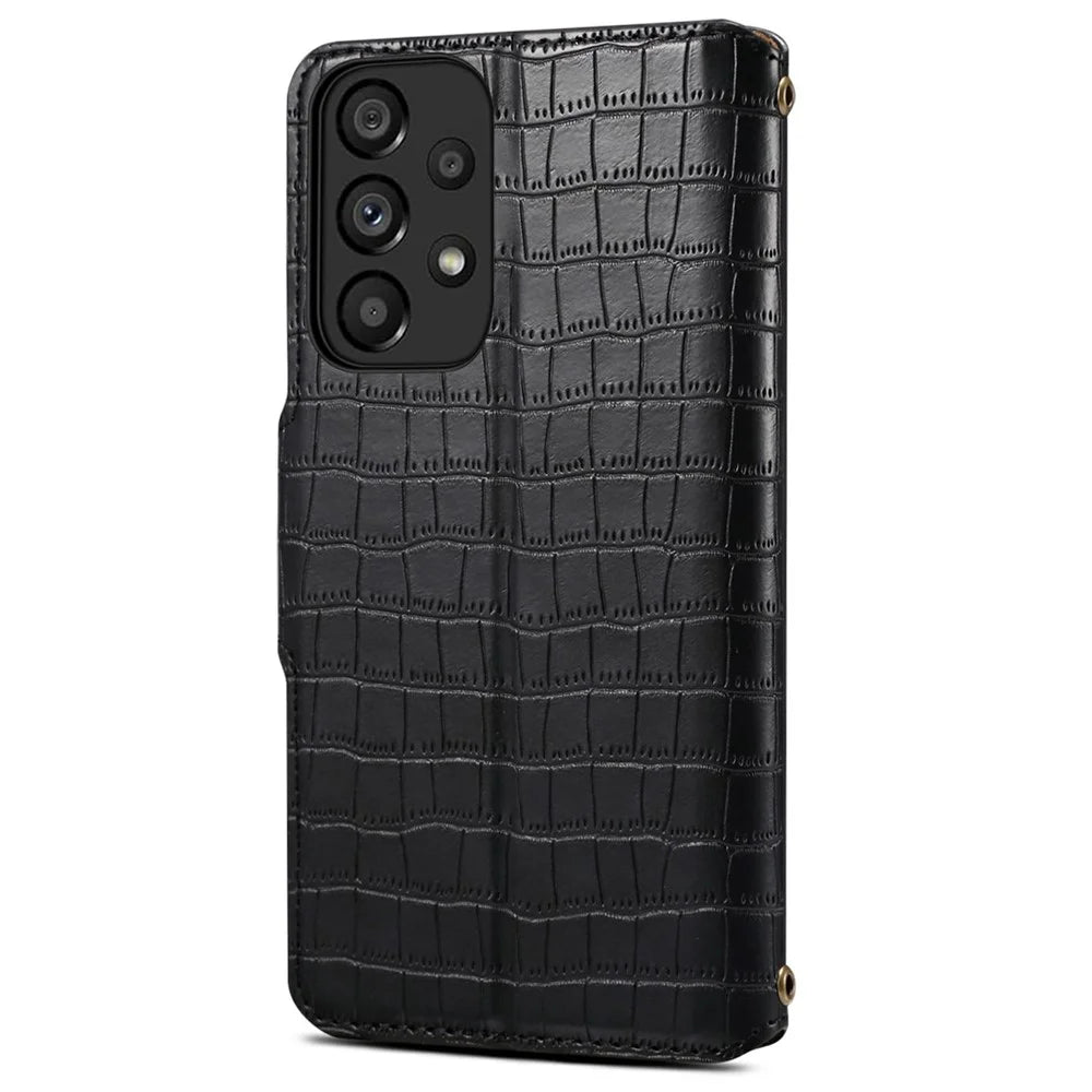 For Samsung Galaxy A53 5G Case Wallet Leather Phone Stand Cover - Black - 5