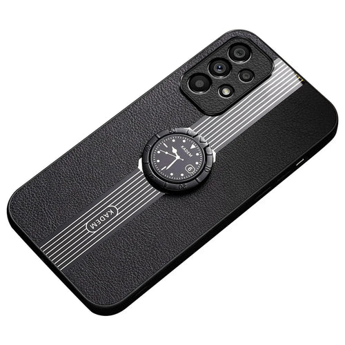 KADEM For Samsung Galaxy A32 4G (EU Version) Case Kickstand Magnetic Car Mount Phone Cover - Black - 1