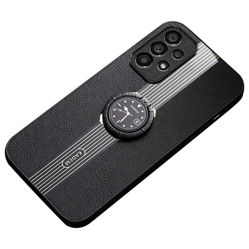 KADEM For Samsung Galaxy A32 4G (EU Version) Case Kickstand Magnetic Car Mount Phone Cover - Black - 1