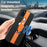 KADEM For Samsung Galaxy A21s Case Folding Kickstand Electroplating Phone Cover - Orange - 2