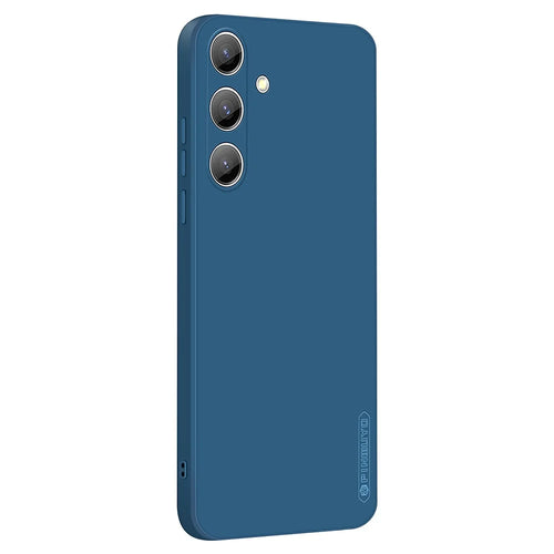 PINWUYO JK Touching Series for Samsung Galaxy S24+ Case Slim-Fit TPU Phone Back Protector - Navy Blue - 1