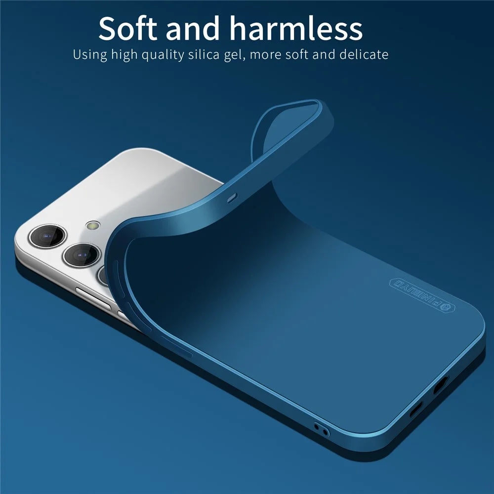 PINWUYO JK Touching Series for Samsung Galaxy S24 Phone Case Drop-proof TPU Protective Cover - Black - 6