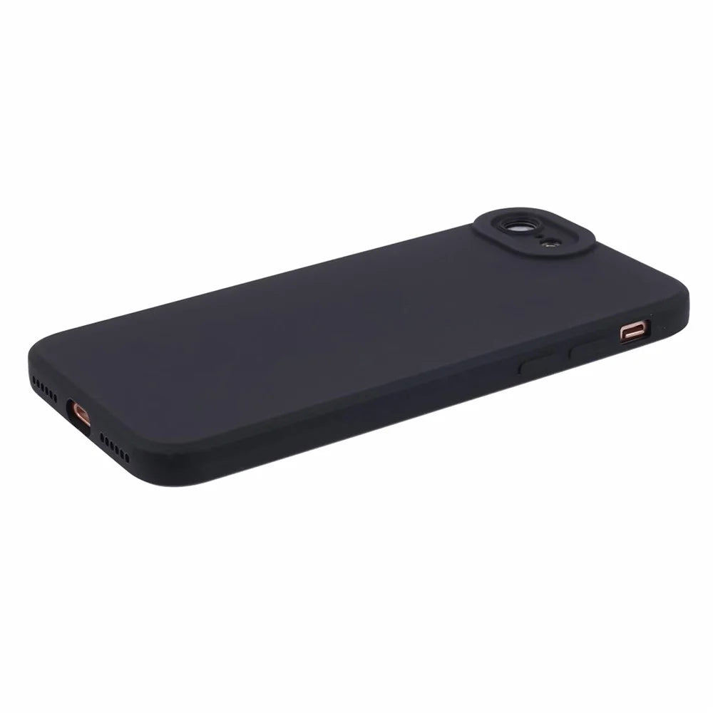 YX Series For iPhone 7 4.7 inch / 8 4.7 inch / SE (2022) / SE (2020) Phone Case Matte Soft TPU Cover (Precise Cutout) - Black - 4