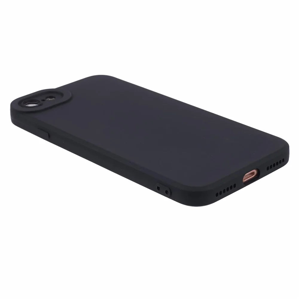 YX Series For iPhone 7 4.7 inch / 8 4.7 inch / SE (2022) / SE (2020) Phone Case Matte Soft TPU Cover (Precise Cutout) - Black - 5