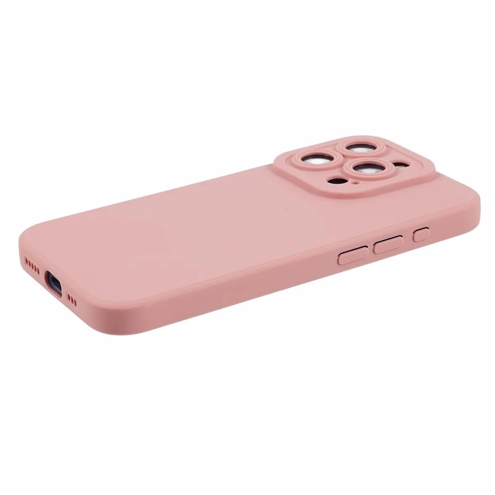 YX Series For iPhone 12 Pro Max Case Lens Protection Matte Phone Cover (Precise Cutout) - Pink - 4