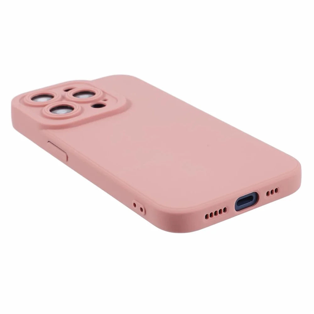 YX Series For iPhone 12 Pro Max Case Lens Protection Matte Phone Cover (Precise Cutout) - Pink - 5