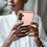 For Samsung Galaxy S24+ Case TPU + PC Phone Cover with Slide Card Holder - Rose Gold - 4