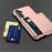 For Samsung Galaxy S24+ Case TPU + PC Phone Cover with Slide Card Holder - Rose Gold - 5