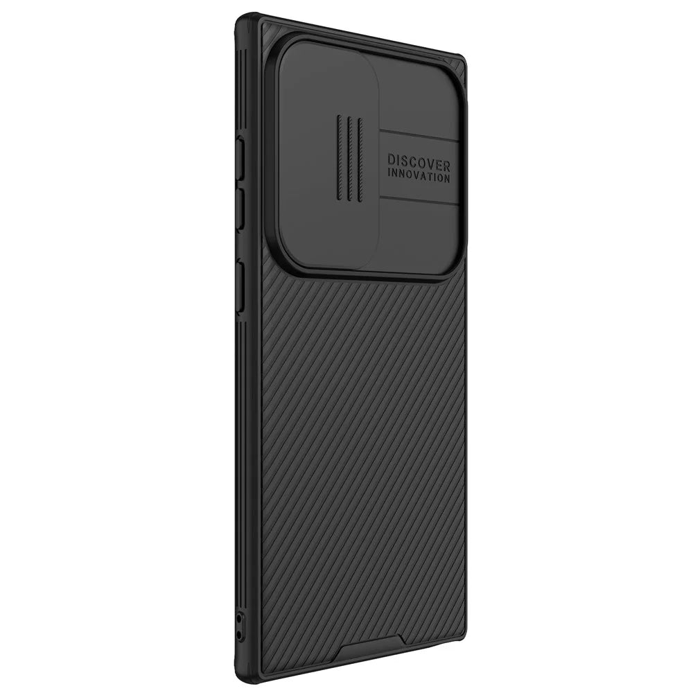NILLKIN CamShield Pro Series For Samsung Galaxy S24 Ultra Case PC+TPU Slide Camera Lid Phone Cover - Black - 4