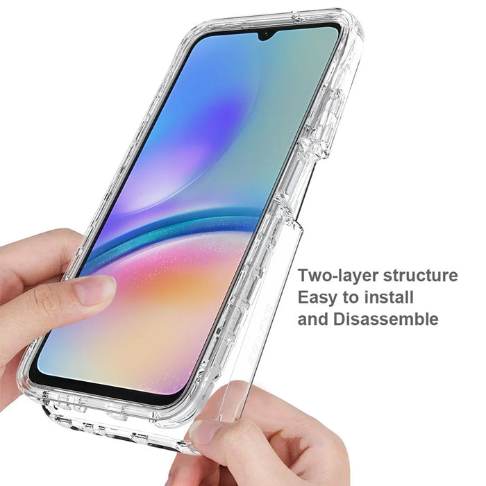 For Samsung Galaxy A05s 4G Protective Case Clear Gradient Phone Cover - Transparent - 3
