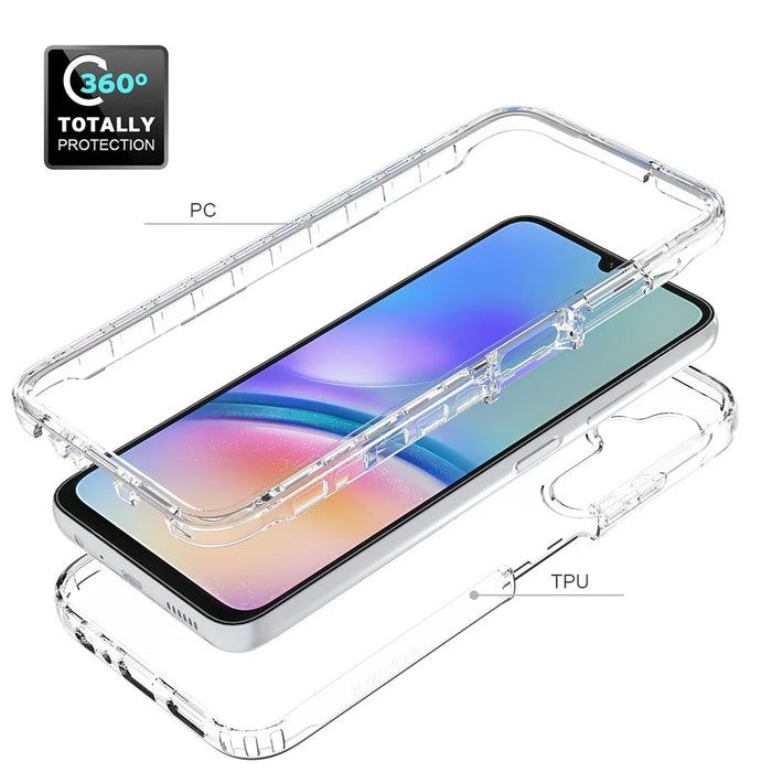 For Samsung Galaxy A05s 4G Protective Case Clear Gradient Phone Cover - Transparent - 4