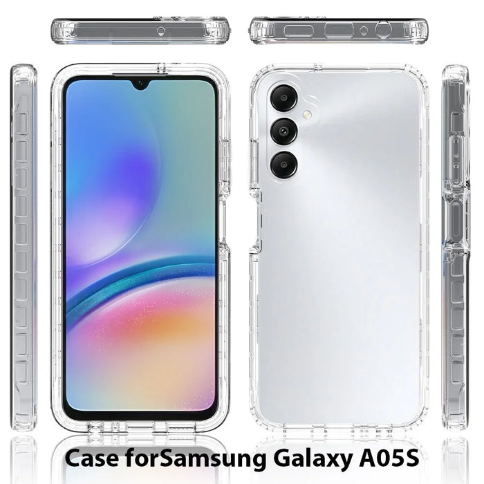 For Samsung Galaxy A05s 4G Protective Case Clear Gradient Phone Cover - Transparent - 6