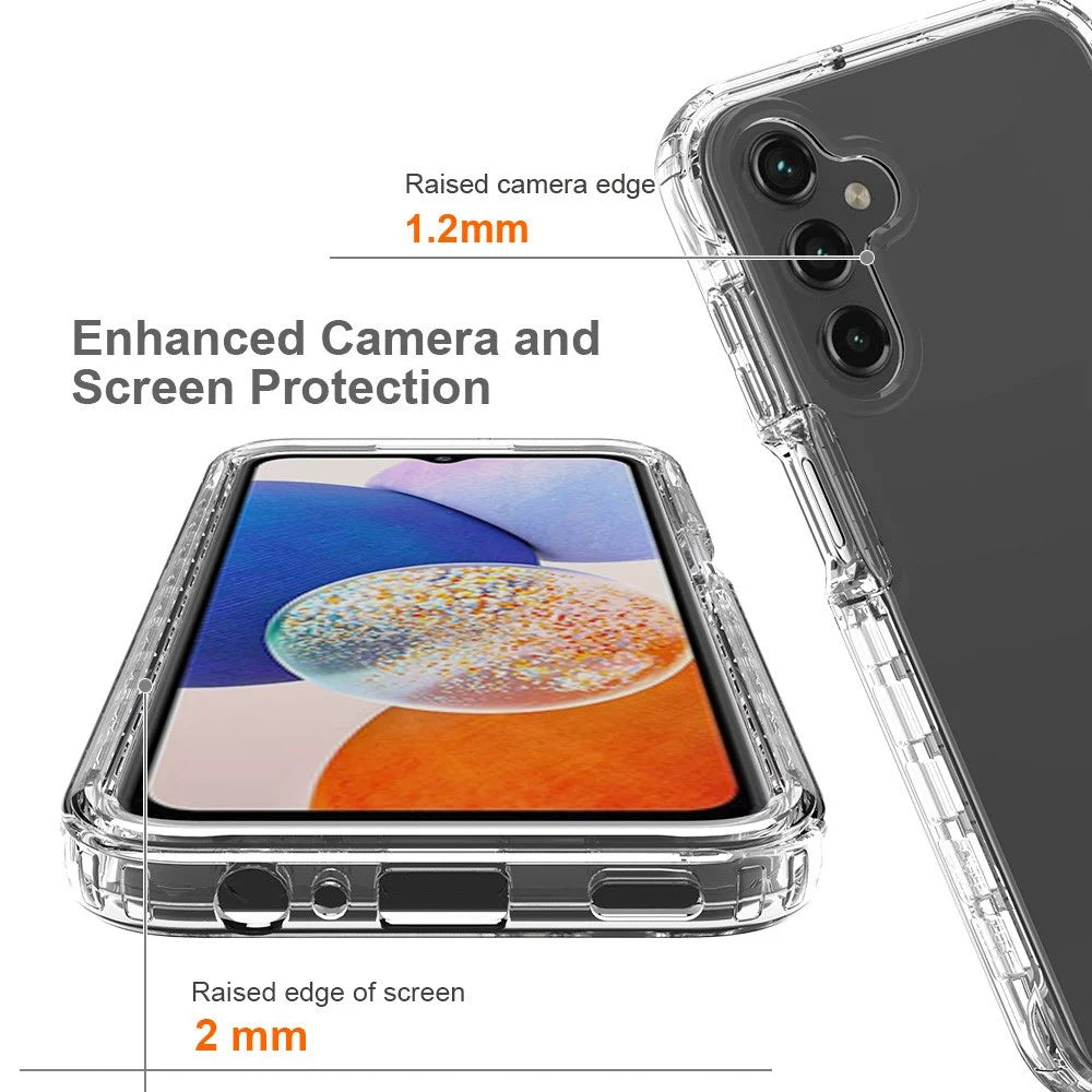 For Samsung Galaxy A15 5G Clear Phone Case Gradient Back Cover - Transparent - 2