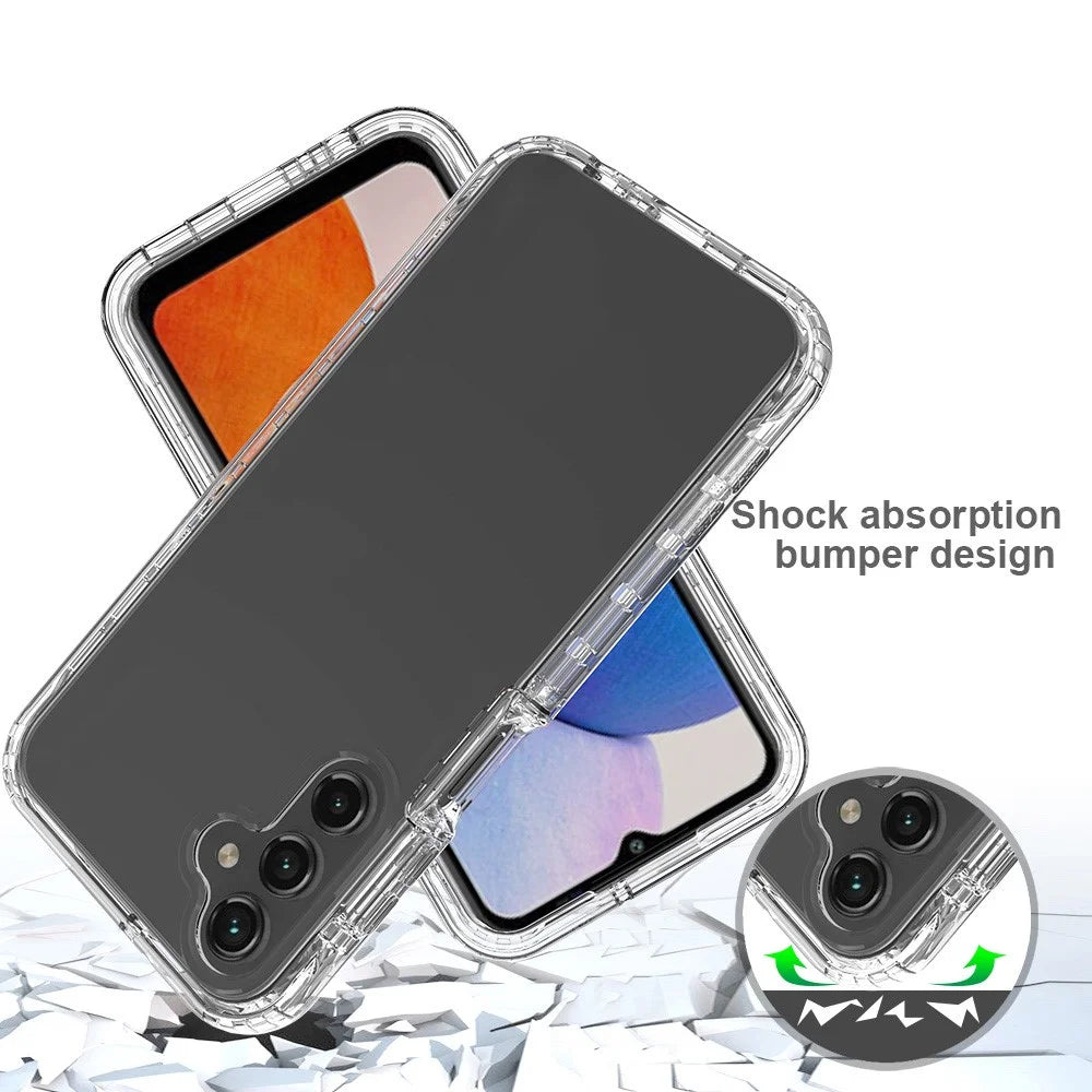 For Samsung Galaxy A15 5G Clear Phone Case Gradient Back Cover - Transparent - 5