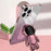 For iPhone 13 Pro Case Glitter Powder Electroplating Astronaut Kickstand PC+TPU Phone Cover - Pink - 2