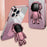For iPhone 13 Pro Case Glitter Powder Electroplating Astronaut Kickstand PC+TPU Phone Cover - Pink - 5