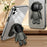 For iPhone 12 6.1 inch Case Astronaut PC+TPU Phone Cover with Kickstand - Black - 5