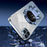 Glittery Powder Decor Cover for iPhone 12 Pro Case Kickstand PC+TPU Phone Shell - Blue - 4
