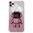 For iPhone 11 Pro Max Case Shockproof PC+TPU Shell Astronaut Kickstand Cell Phone Cover - Pink - 1